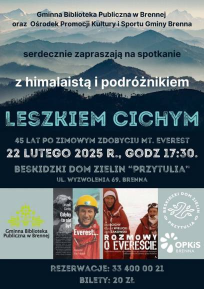 Spotkanie z himalaistą i podróżnikiem Leszkiem Cichym